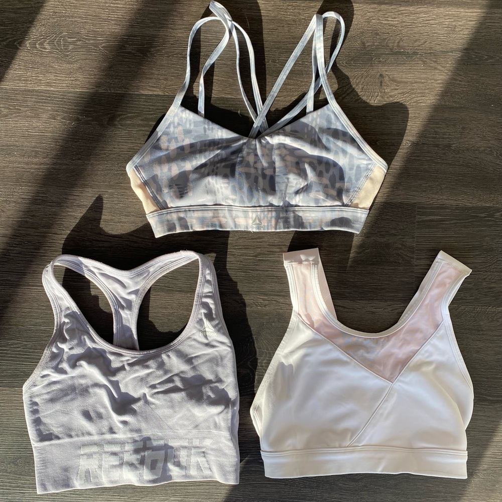 Set of 3 rebook sports bras